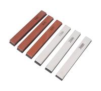 Omabeta Pietra per Affilare i Coltelli Strumento Guida Angolare Base Professionale per Coltelli Forbici Set da 6 Pezzi 5,91"x0,79"x0,28" per la Domestica