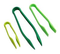 Omabeta Pinze da in Plastica PP Clamp/Holder per Alimenti Durevoli e Stabili per Cucinare Alla Griglia - Set da 3 Pezzi per Barbecue e Insalata Utilizzando il Verde