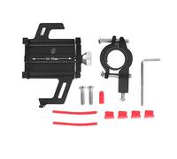 Omabeta Porta del Telefono per Biciclette per Biciclette in Lega in Lega di Alluminio Silicone Ad Angolo Regolabile per Mountain Bike Elettrico Scooter Elettrico da 2,2 a 3,7 Pollici (Rosso)