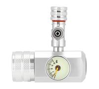 Omabeta Regolatore di CO2 Valvola Regolabile con Display a Manometro Singolo per Piante Acquatiche Ideale per i Proprietari di Acquari (Contatore singolo piccolo g5/8 senza misuratore di)