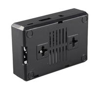 Omabeta Resistente Custodia Protettiva in ABS per RPi 3B 3B+ con Ventola di Raffreddamento Installazione Facile Smontaggio per Accessorio Computer a Scheda Singola (Nera)
