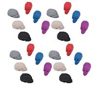 Omabeta Set di Pennarelli per Bicchieri da Vino, Forme Uniche, Etichette per Bicchieri per Feste, Set da 4 in Silicone, 24 Pezzi