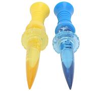 Omabeta Set di Tee da Regolabili con Correttore di Livello | 2 pezzi, materiale PC di alta qualità, sei regolazioni in altezza, ideale per la pratica, compatibile con tutte le palline