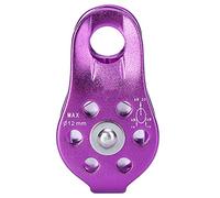 Omabeta Single Rope Pulley Calzatura Pulley Grave in Lega di Alluminio in Alluminio Blocco per Il Trasporto di Trasporto di Rampicamento con 1000 kg di capacità di Carico Rotazione (Viola)