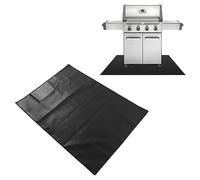 Omabeta sotto Tappetino da Griglie, Tappetino a Terra Riutilizzabile Ignifugo per la Griglia Esterna, Tappetini per la Protezione del Patio del Ponte, 36x48 Pollici