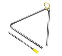 Omabeta Strumento Musicale Triangolare in Metallo per Percussioni Manuali Compatte per L'educazione dei Bambini per attività Scolastiche (6 pollici (ID 153 mm, spessore 5 mm))