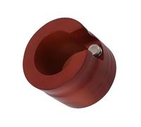 Omabeta Supporto per Portafiltro per caffè Dalla Texture Unica, Comoda Stazione di Pressatura per Caffetterie, Rosso (51 mm/54 mm)