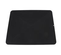 Omabeta Tappetino per Asciugatura a Piatto in Silicone, 40,5x50,5 Cm Non Svuotatore con Banco di Scarico con Design Convesso per Banconi da Cucina Utensili (Nero)