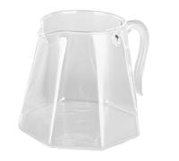 Omabeta Tazza in Vetro per caffè Americano da 600 Ml con Esclusivo Manico a Becco D'aquila per la Preparazione Professionale della Birra a Casa, Vetro Borosilicato, Trasparente