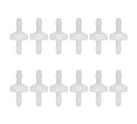 Omabeta Valvola Dell'aria Unidirezionale da 12 Pezzi con Valvola di Ritegno Durevole Resistente All'ozono per Acquario, Industria Chimica, Materiale PP (5,1 mm)