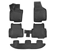 OMAC Tappetini in Gomma Tappetini Compatibili con Seat Alhambra 2010-2015 TPE Tappetini Auto Nero 5X