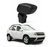 OMAC Armlehne per Dacia Duster 2010-2018 - Snap-On - ABS + Kunstleder - Keine Bohrung o Installation - Einfache Montage Black