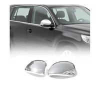 OMAC Calotte Specchio Spiegelabdeckung compatibile con Seat Alhambra 2010-2021 Acciaio Inox Argento 2tlg