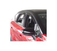 OMAC Deflettori d'aria compatibili con Renault Captur 2020-2025, set da 4 pezzi, acrilico scuro