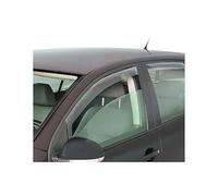 OMAC Deflettori d'aria e pioggia compatibili con Audi A3 8Y Sportback 2020-2025, 4 pezzi, nero acrilico