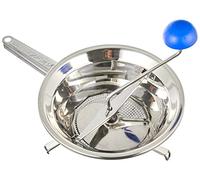 Omac Emanuel 190 Mulino Passatutto per alimenti in acciaio inossidabile, grigio, 34,4 x 24 x 10,2 cm
