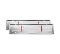 OMAC GmbH - Set di 2 portatarga in Acciaio Inox Cromato