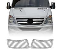 OMAC Griglia Calandra Leiste Grillleisten compatibile con Mercedes Sprinter W906 2006-2017 Cromato ABS