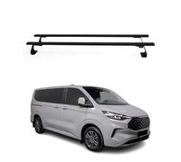 OMAC Heavy Duty Barre Portatutto Trasversali Compatibili con Ford Transit Custom/Tourneo Custom II 2023-2026 - 2 Stangen - Acciaio Nero
