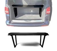 OMAC Multiflexboard Bettverlängerung Ablage compatibile con VW T5 T6 Multivan 2003-2024 Nero