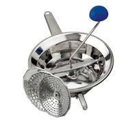 Omac Passa verdura inox Emanuel 3 con 3 dischi (24x34,5cm) Cromo 190