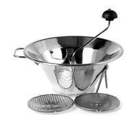 Omac Passa verdura inox professionale Chef 3 dischi (33x14cm) Cromo 800