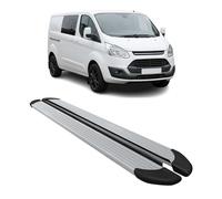 OMAC Pedane laterali compatibili con Ford Transit Custom 2012-2020 L2 in alluminio