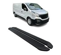 OMAC Pedane laterali per Renault Trafic 2014-24 L2 in alluminio nero