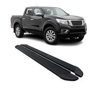 OMAC Pedane Laterali Seitenschutz compatibile con Nissan Navara D23 2015-23 DoubleCab Alu Nero 2X