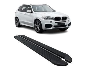 OMAC Pedane Laterali Sottoporta compatibile con BMW X5 2014-2018 Alluminio Nero 2 Pz