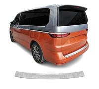 OMAC Protezione Soglia Baule Protezione Paraurti compatibile con VW T7 Multivan 2021-2026 Cromato Acciaio Inox Argento