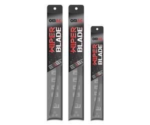 OMAC Set tergicristallo anteriore e posteriore, compatibile con Fiat 500X 2016-2022