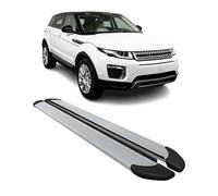 OMAC Sottoporta Laterali Pedane Laterali Schweller compatibile con Range Rover Evoque 2011-2018 Alu Grigio