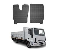 OMAC Tappetini in Gomma Compatibili con Iveco Eurocargo 160 2002-2008 Tappetini Auto Nero 2X