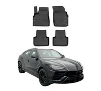 OMAC Tappetini in Gomma Compatibili con Lamborghini Urus 2018-2026 Premium Gomma Nero 4tlg