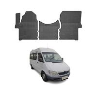 OMAC Tappetini in Gomma Compatibili con Mercedes Sprinter W906 2006-2018 Tappetini Auto Nero 3X