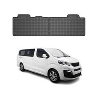 OMAC Tappetini in Gomma Compatibili con Peugeot Traveller 2. Sitzreihe 2016-2026 Nero 2X