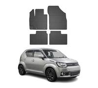 OMAC Tappetini in Gomma Compatibili con Suzuki Ignis 2016-2026 Tappetini Auto Gomma Nero 4tlg