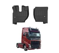 OMAC Tappetini in Gomma Compatibili con Volvo FH 2012-2026 Premium TPE 3D Tappetini Auto Nero 2X