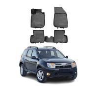 OMAC Tappetini in Gomma Tappetini Compatibili con Dacia Duster 2010-2016 2WD TPE Matten Nero 4X