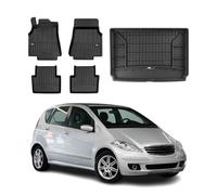 OMAC Tappetini & Vasca Baule Set compatibile con Mercedes A Klasse W169 2004-2012 Gomma