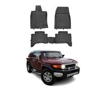 OMAC USA - Set completo su misura per tutte le stagioni 3D modellato in gomma nera, Tappetini Auto per Toyota FJ Cruiser 2006-2014