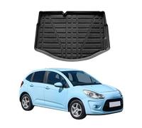 OMAC, vassoio per il bagagliaio, vassoio per il vano di carico, compatibile con Citroen C3 2009-2024 Schrägheck tappetino per il bagagliaio, Gomma, TPE Nero 1 pezzo