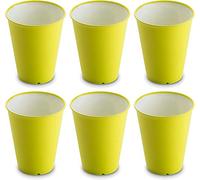 OMADA 6 Bicchieri Plastica per Bambini Infrangibili, Antibatterici, 300 ml | Set Bicchieri Colorati, da 8,5x H10 cm, con Protezione Antibatterica, Lavabili in Lavastoviglie, Collezione Sanaliving