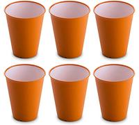 OMADA 6 Bicchieri Plastica per Bambini Infrangibili, Antibatterici, 300 ml | Set Bicchieri Colorati, da 8,5x H10 cm, con Protezione Antibatterica, Lavabili in Lavastoviglie, Collezione Sanaliving