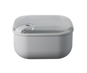 OMADA Contenitore Ermetico per Alimenti 2L Dimensioni 19,5x19,5xH10,5 cm | Porta Pranzo con Coperchio Trasparente, Idoneo a Frigo e Lavabile in Lavastoviglie, Chiusura Ermetica, Collezione Pull Box