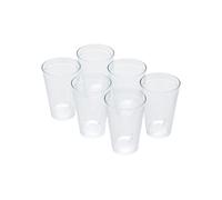 Omada Design 6 Bicchieri Cocktail/Bevande da 400 ml, Impilabili, Infrangibili, in Plastica per uso Esterno, Linea Samba