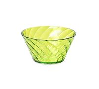 Omada Design Ciotola da 0,5lt, in plastica, ideale per aperitivi o gelato, impilabile, lavabile in lavastoviglie, Made in Italy, Linea Diamond, Verde