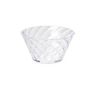 Omada Design Ciotola da 0,5lt, in plastica, ideale per aperitivi o gelato, lavabile in lavastoviglie, Made in Italy, Linea Diamond, Trasparente