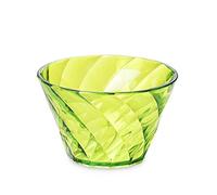 Omada Design Ciotola in plastica da 17,5 cl decorazione Diamante, Infrangibile, Lavabile in Lavastoviglie, Made in Italy, Linea Diamond, Verde